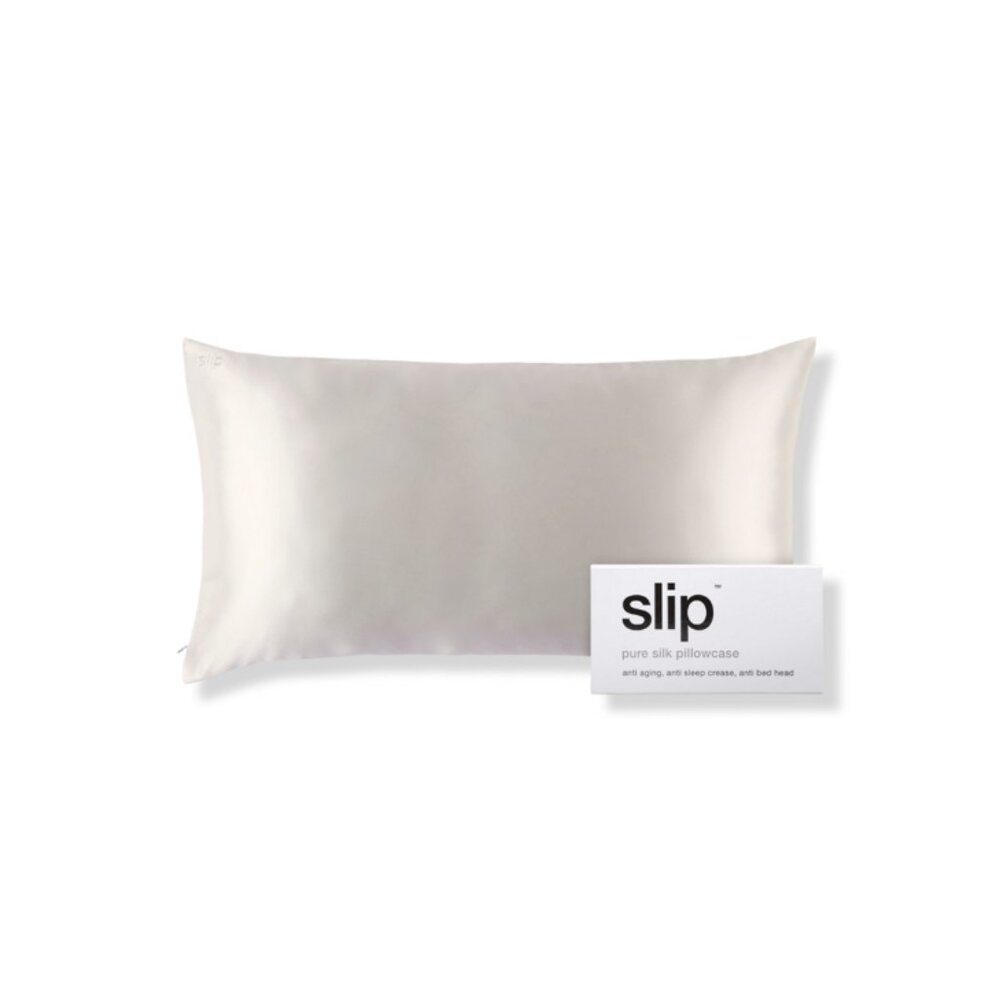 SLIP PURE SILK WHITE PILLOW CASE NEW